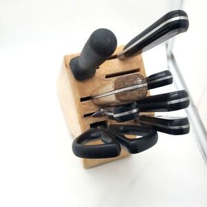 JA Henckels International Stainless Steel 6 Piece Knife Set Wooden Block India